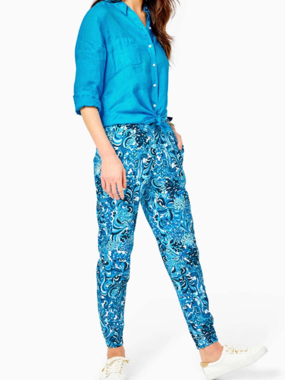 NWT Lilly Pulitzer Rici Jogger Pants Mermazing Sz S